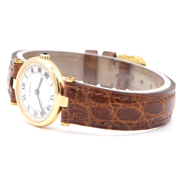 1990s Cartier Rare Vintage Vendôme Ladies classic in 18k Solid Gold Model 881002