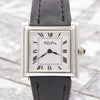 1975 Designer RoyKing Tank / Square watch 925 Sterling silver London hallmark Manual Winding with buckle