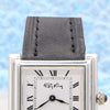 1975 Designer RoyKing Tank / Square watch 925 Sterling silver London hallmark Manual Winding with buckle