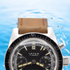 1960s Rare Lator Chronograph Dive Style Watch with stunning original Black Dial in Stainless Steel