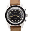 1960s Rare Lator Chronograph Dive Style Watch with stunning original Black Dial in Stainless Steel