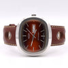 1970s Vulcain Kilimandjaro Fumé 'Lava Red' Day Date automatic watch in Stainless Steel - Unused