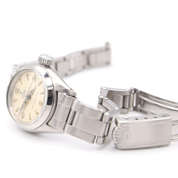 1962 Tudor oyster 'Small Rose' ladies Model 7935 all original on Rolex Oyster Bracelet