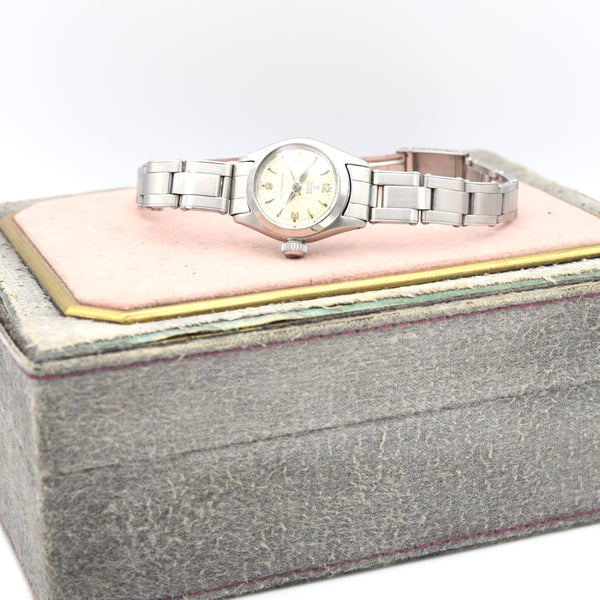 1962 Tudor oyster 'Small Rose' ladies Model 7935 all original on Rolex Oyster Bracelet