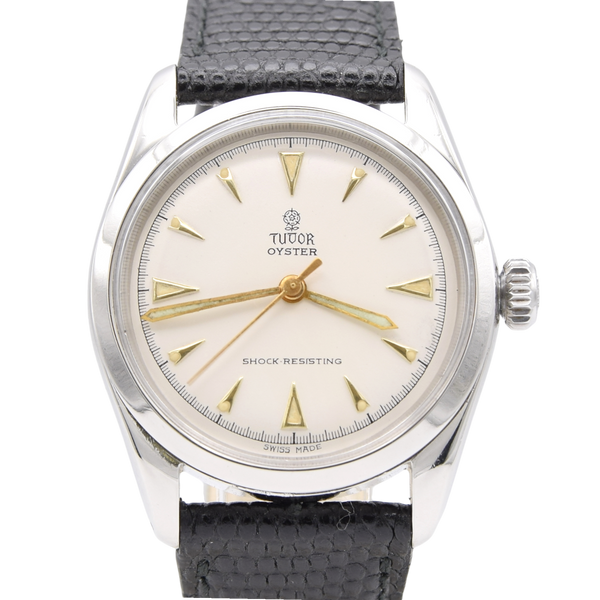 1953 Tudor Oyster Shock-Resisting Fully restored Steel Wristwatch Model 7904 in 34mm