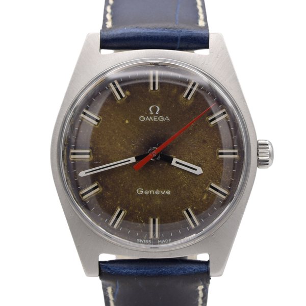 1968 Omega Geneve Date Model 135.041 Manual Wind with Tropicalized dial box and papers