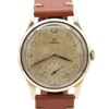 1946 Omega post WW2 Manual Wind Dress Watch with tropical Arabic dial Model 13322 in Solid 9ct Gold