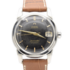 1958 Omega Seamaster 'Big Hippocampus' Automatic Calendar Wristwatch Model 2849 with Rare Original Black Dial