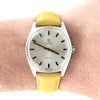 1968 Omega Genève Automatic with Satin Silver Sunburst dial in Steel Model 165.041 box & Papers