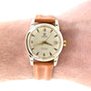 1958 Omega Seamaster Automatic Date Wristwatch Model 2849 with Original Off-White Dial Gold on steel case