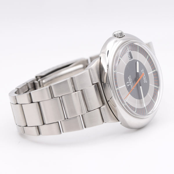 1973 Omega Geneve Dynamic Automatic with Rarer Grey bulls eye Dial 166.175 in Stainless Steel on Bracelet