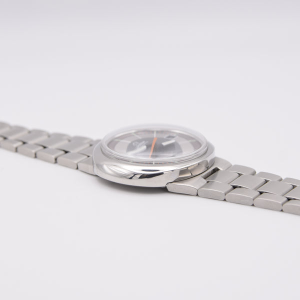 1973 Omega Geneve Dynamic Automatic with Rarer Grey bulls eye Dial 166.175 in Stainless Steel on Bracelet