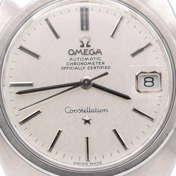 1969 Omega Constellation Automatic Wristwatch in Steel Chronometer Date Model 168.017 