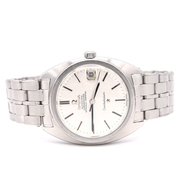 1969 Omega Constellation Automatic Wristwatch in Steel Chronometer Date Model 168.017 