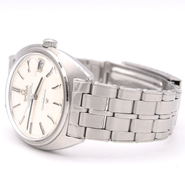 1969 Omega Constellation Automatic Wristwatch in Steel Chronometer Date Model 168.017 