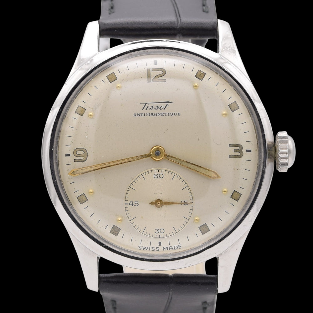 1949 Tissot Antimagnetique Manual Wind Wristwatch Model 6605 with Original & amazingly attractive dial