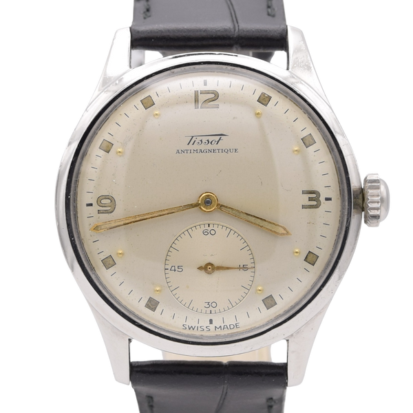 1949 Tissot Antimagnetique Manual Wind Wristwatch Model 6605 with Original & amazingly attractive dial