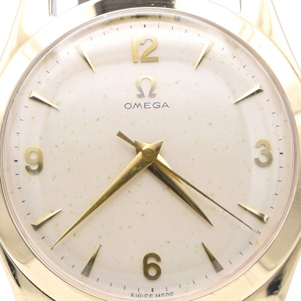 1956 Omega Dress Watch in Solid 9ct Gold English Case Model 12302 all original cal 420