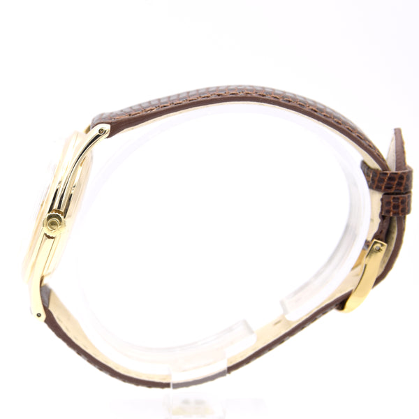 1956 Omega Dress Watch in Solid 9ct Gold English Case Model 12302 all original cal 420