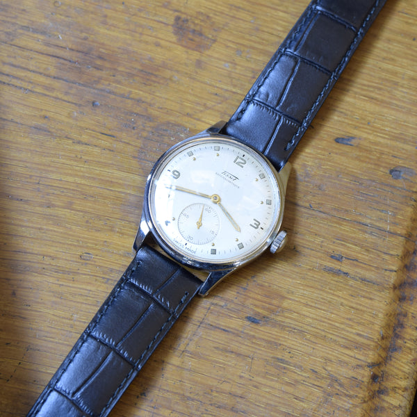 1949 Tissot Antimagnetique Manual Wind Wristwatch Model 6605 with Original & amazingly attractive dial