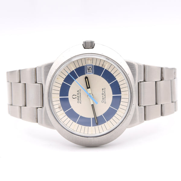 1971 Omega Geneve Dynamic Automatic Date with Two Tone Dial Model 166.039 Box & Papers
