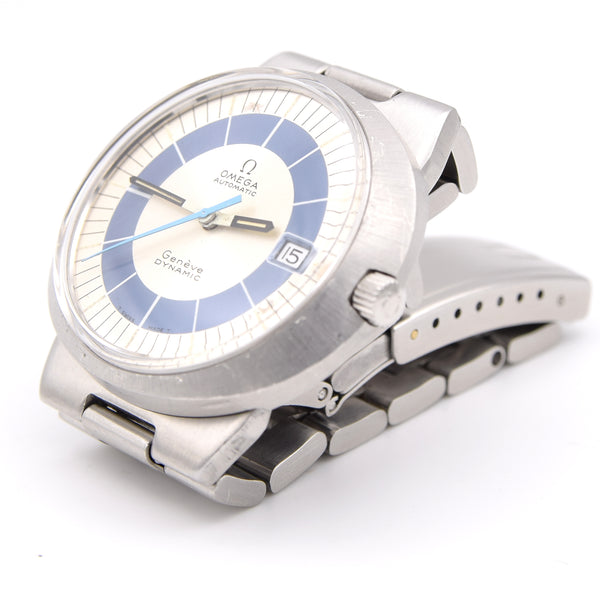 1971 Omega Geneve Dynamic Automatic Date with Two Tone Dial Model 166.039 Box & Papers
