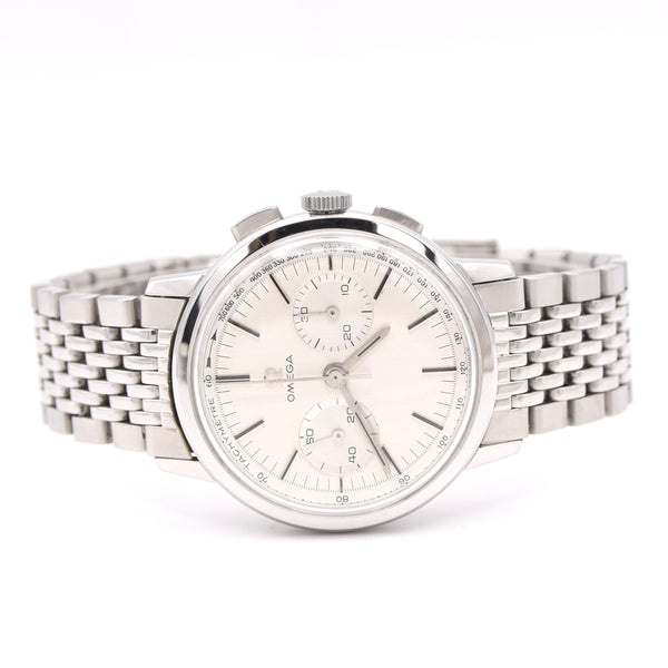 1965 Omega Classic & beautiful dress Chronograph model 101.00009 with fantastic original dial + Box