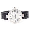 1977 Alfred Dunhill silver 925 sterling 'Green Bulls eye' swiss quartz dress Wristwatch with strap - buckle - box (Copy)