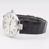 1977 Alfred Dunhill silver 925 sterling 'Green Bulls eye' swiss quartz dress Wristwatch with strap - buckle - box (Copy)