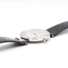 1977 Alfred Dunhill silver 925 sterling 'Green Bulls eye' swiss quartz dress Wristwatch with strap - buckle - box (Copy)
