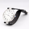1977 Alfred Dunhill silver 925 sterling 'Green Bulls eye' swiss quartz dress Wristwatch with strap - buckle - box (Copy)