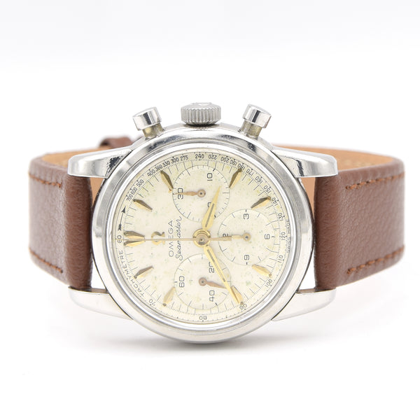 19 lop59 Omega Classic & beautiful dress Chronograph seamaster model ref 2907 with fantastic original dial - Bracelet & Strap