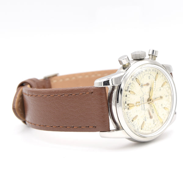 19 lop59 Omega Classic & beautiful dress Chronograph seamaster model ref 2907 with fantastic original dial - Bracelet & Strap