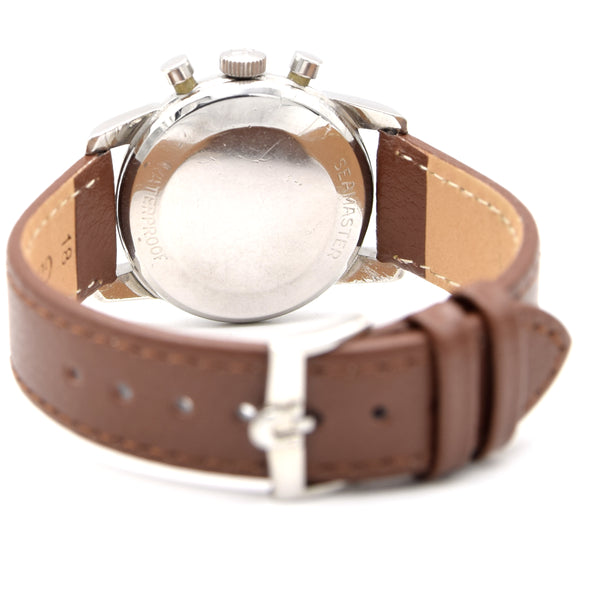 19 lop59 Omega Classic & beautiful dress Chronograph seamaster model ref 2907 with fantastic original dial - Bracelet & Strap