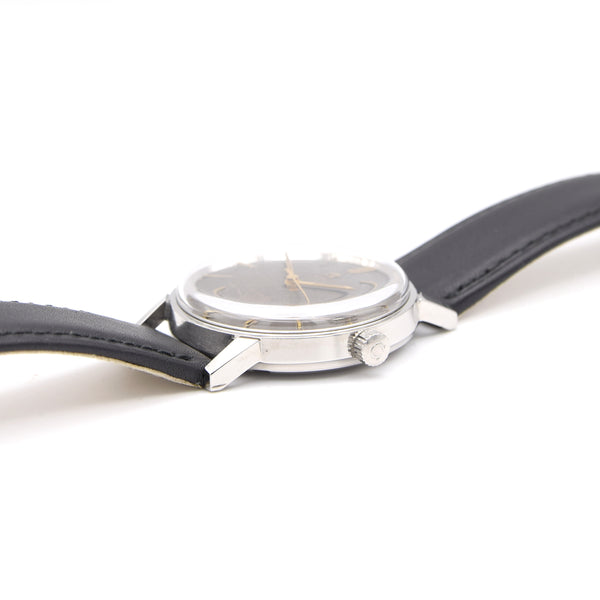 1965 Omega Seamaster 600 unusual rare  graphite grey quilted dial  in Stainless Steel Model 136.011