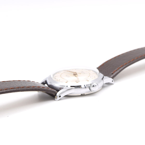 1950s Regent Swiss NOS unused automatic classic watch with attractive Concentric dial unisex