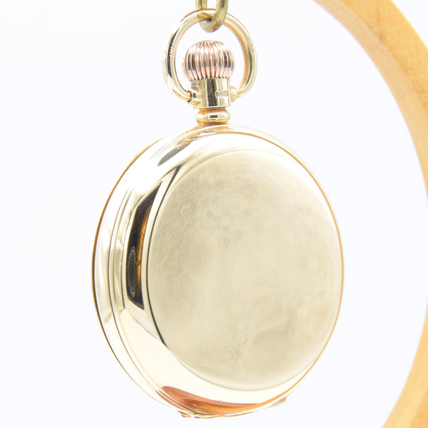 1930 Solid 9ct Gold Braille Full Hunter Pocket Watch -piece unique Cyma Tavannes Movement