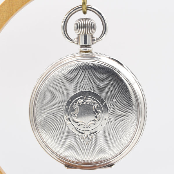 1920 Rare Solid Silver Waltham Half Hunter - Extra Heavy 2oz English Case - 17 Jewel Bartlett Movement