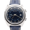 1973 Bulova rare swiss Alarm wristwatch ref 7241 - Blue dial 11AURCD caliber 36mm