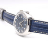 1973 Bulova rare swiss Alarm wristwatch ref 7241 - Blue dial 11AURCD caliber 36mm