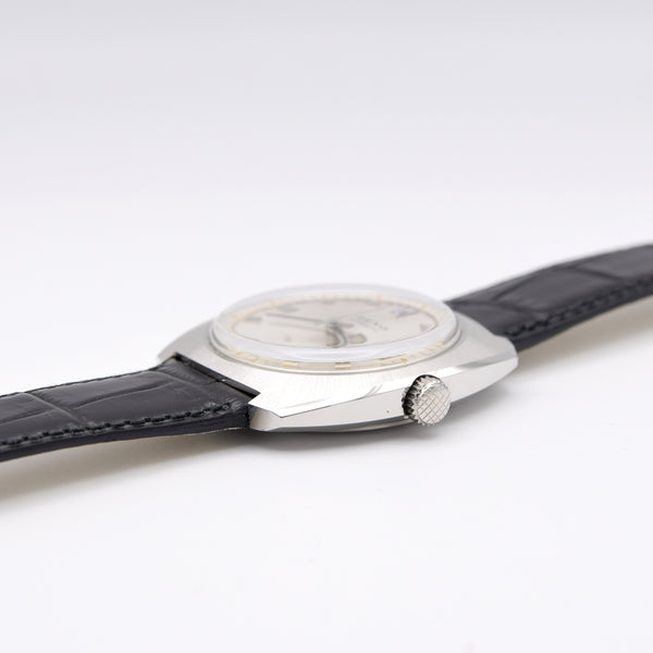 1970s Zeno Comprerssor  Large Day / Date automatic  watch Stainless Steel on Bracelet new old stock unused