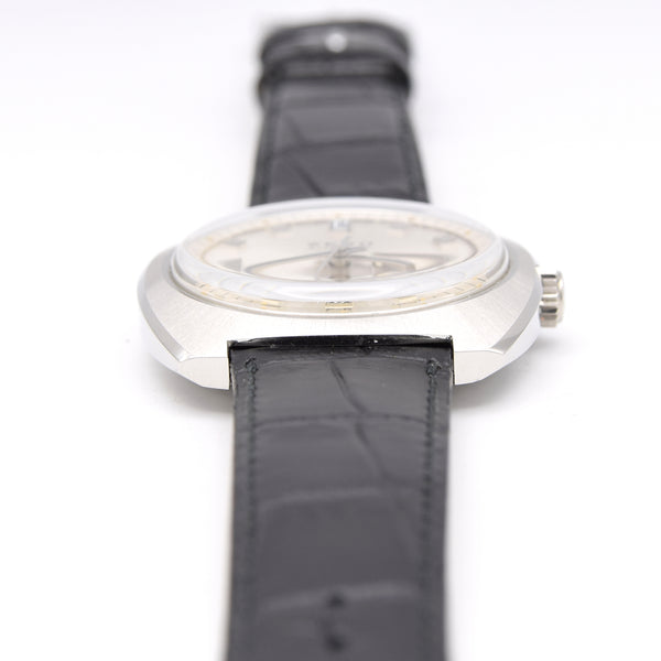 1970s Zeno Comprerssor  Large Day / Date automatic  watch Stainless Steel on Bracelet new old stock unused