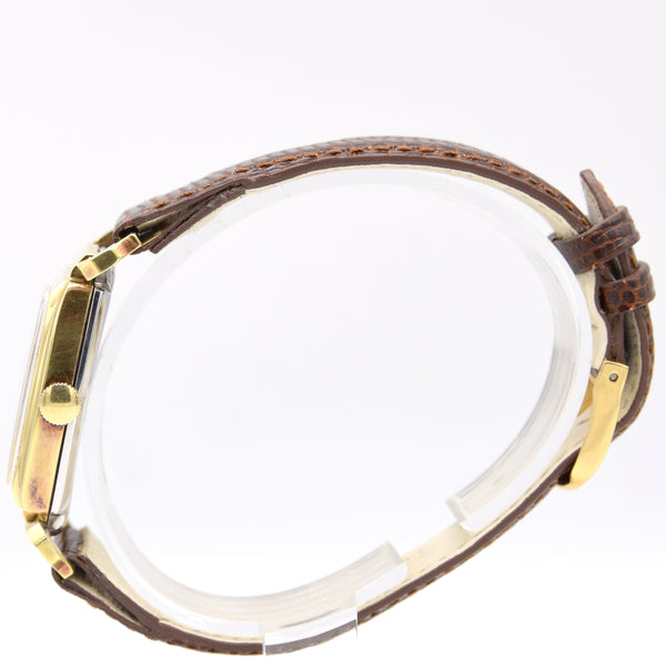 1973 Unusual and Fantastic Jean Perret Geneve NOS unused watch with articulated lugs Box & Papers