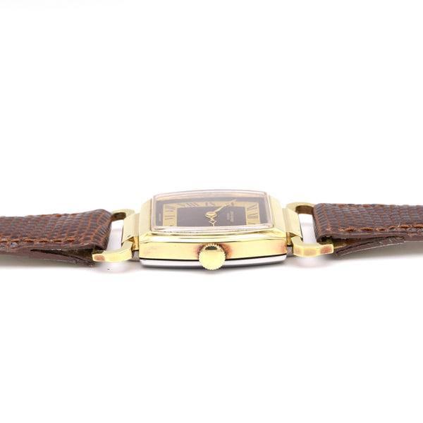 1973 Unusual and Fantastic Jean Perret Geneve NOS unused watch with articulated lugs Box & Papers