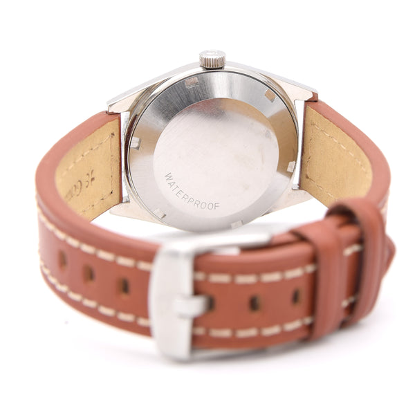 1969 sharp Omega Geneve Automatic Date Model 166.041 Rare sports dial Variant in Stainless Steel with Cal 565