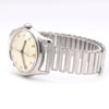 1950s Cyma Watersport steel wristwatch original all-Arabic military dial on rare GF Bonklip bracelet