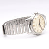 1950s Cyma Watersport steel wristwatch original all-Arabic military dial on rare GF Bonklip bracelet