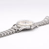 1950s Cyma Watersport steel wristwatch original all-Arabic military dial on rare GF Bonklip bracelet