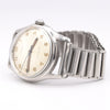 1950s Cyma Watersport steel wristwatch original all-Arabic military dial on rare GF Bonklip bracelet