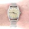 1950s Cyma Watersport steel wristwatch original all-Arabic military dial on rare GF Bonklip bracelet